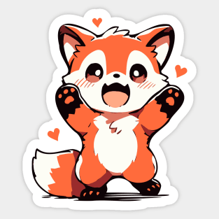 Cute Red Panda - Kawaii Panda Sticker